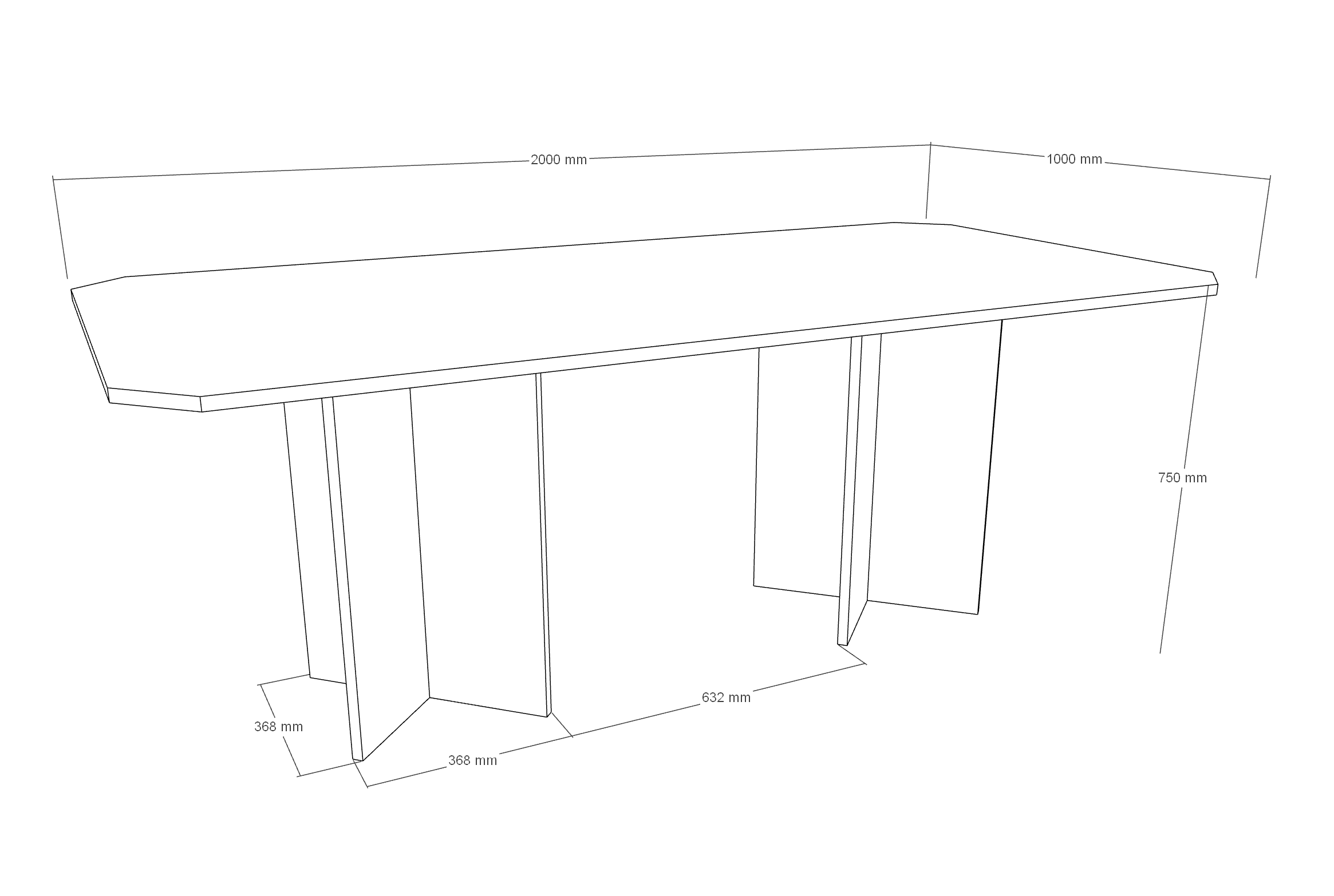 Garda Granite Dining Table