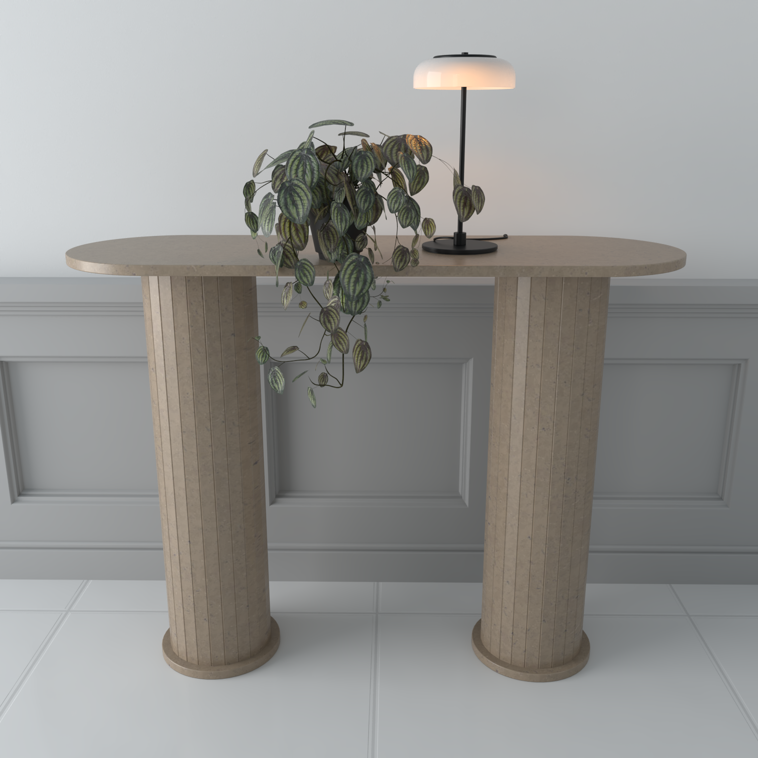 Grecian Quartz Console Table