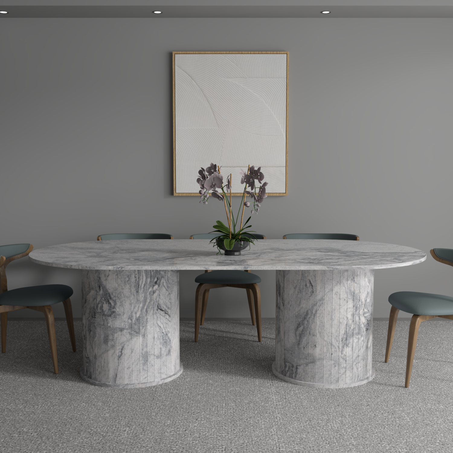 Grecian Granite Dining Table