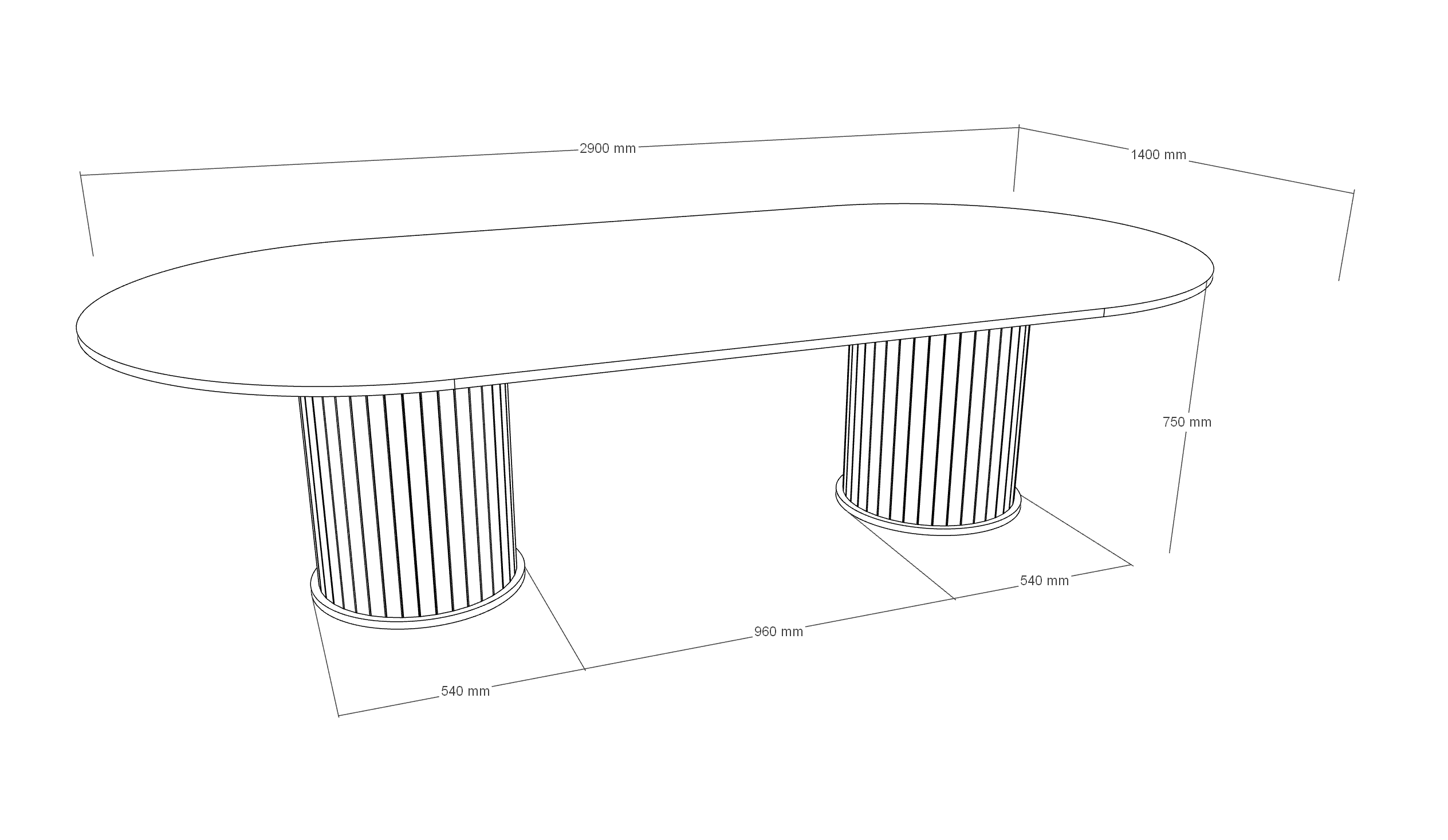 Grecian Travertine Dining Table