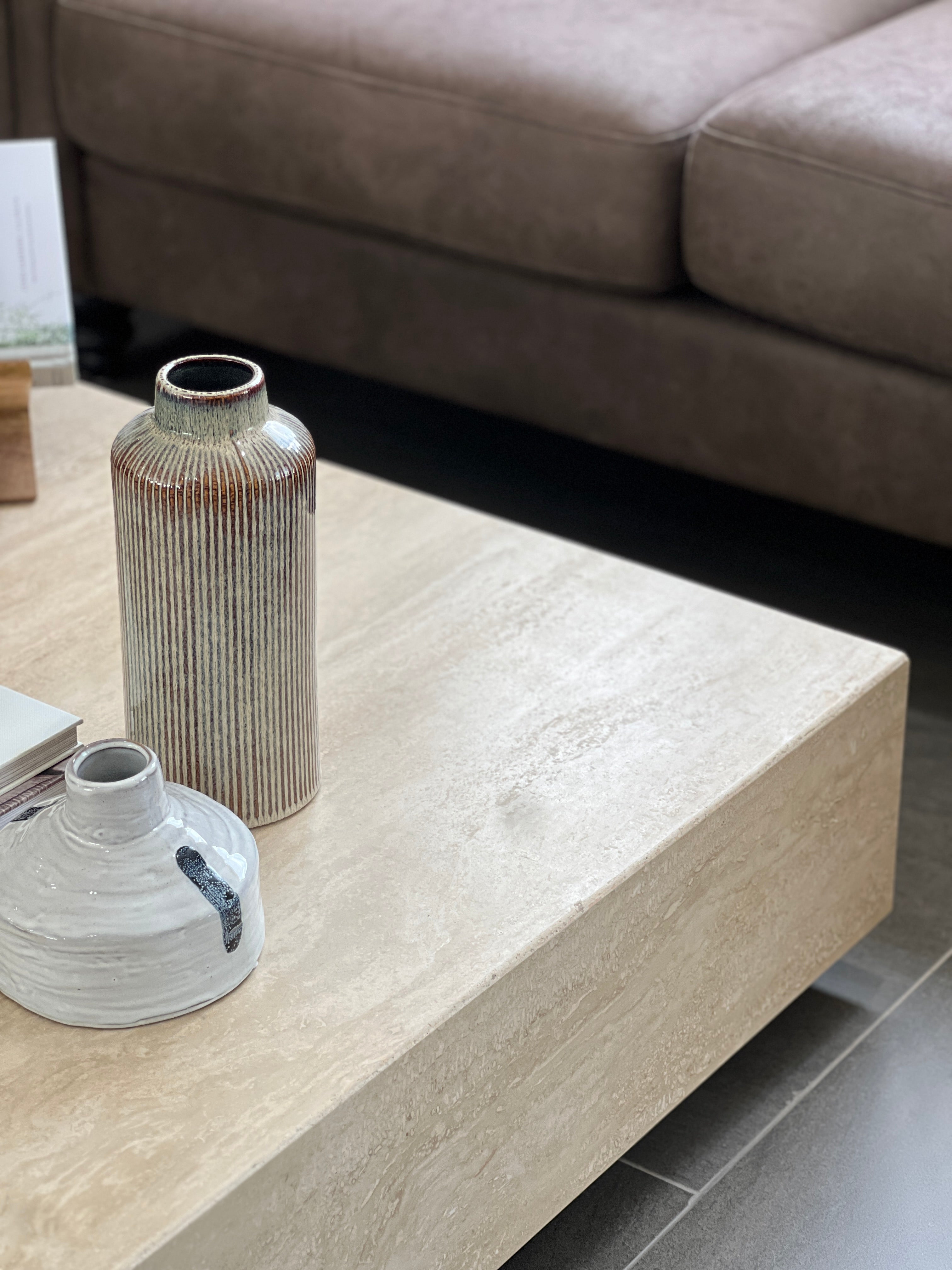 Chateau Coffee Table - Travertine