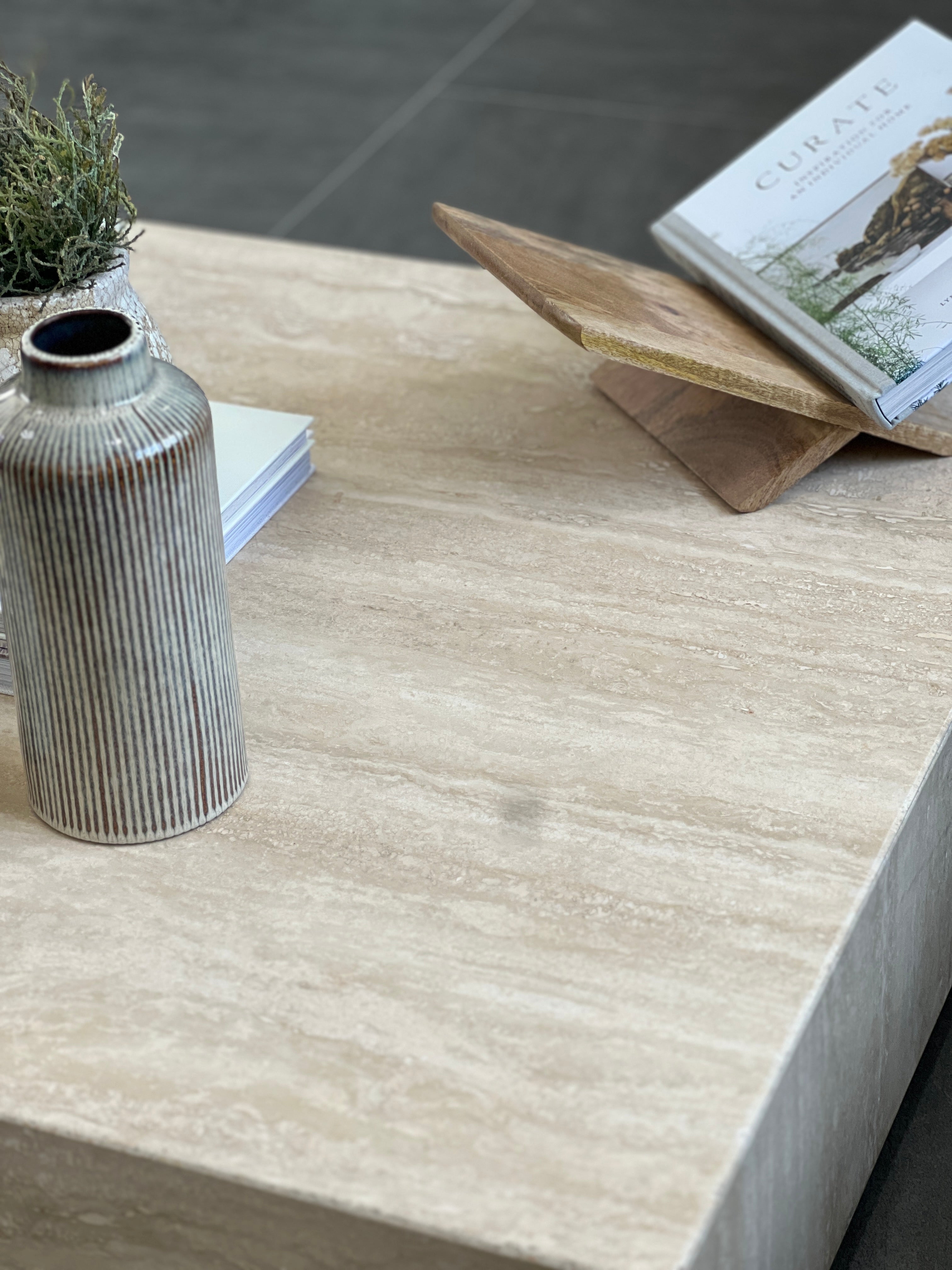 Chateau Coffee Table - Travertine