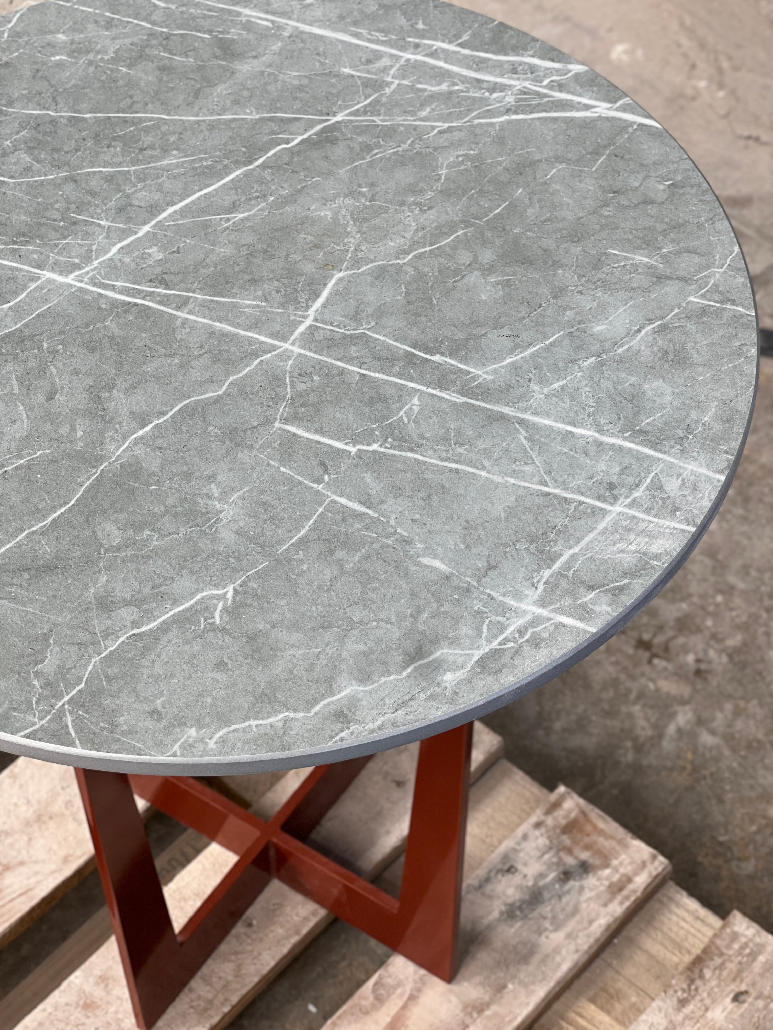 Apollo Round Side Table - Neolith Zaha Stone
