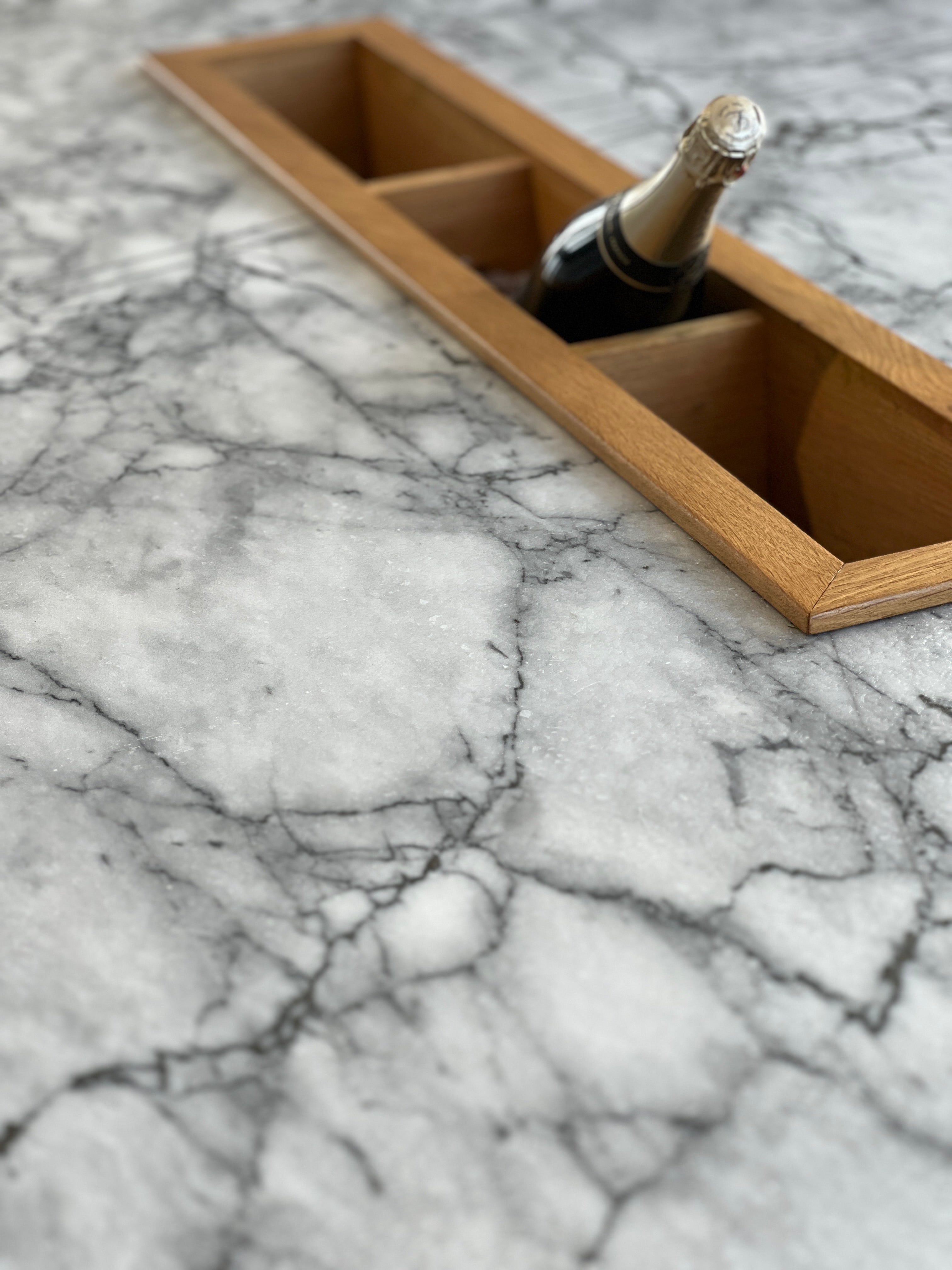 Roma Dining Table - Bianca Eclipsia Marble (Caressed)