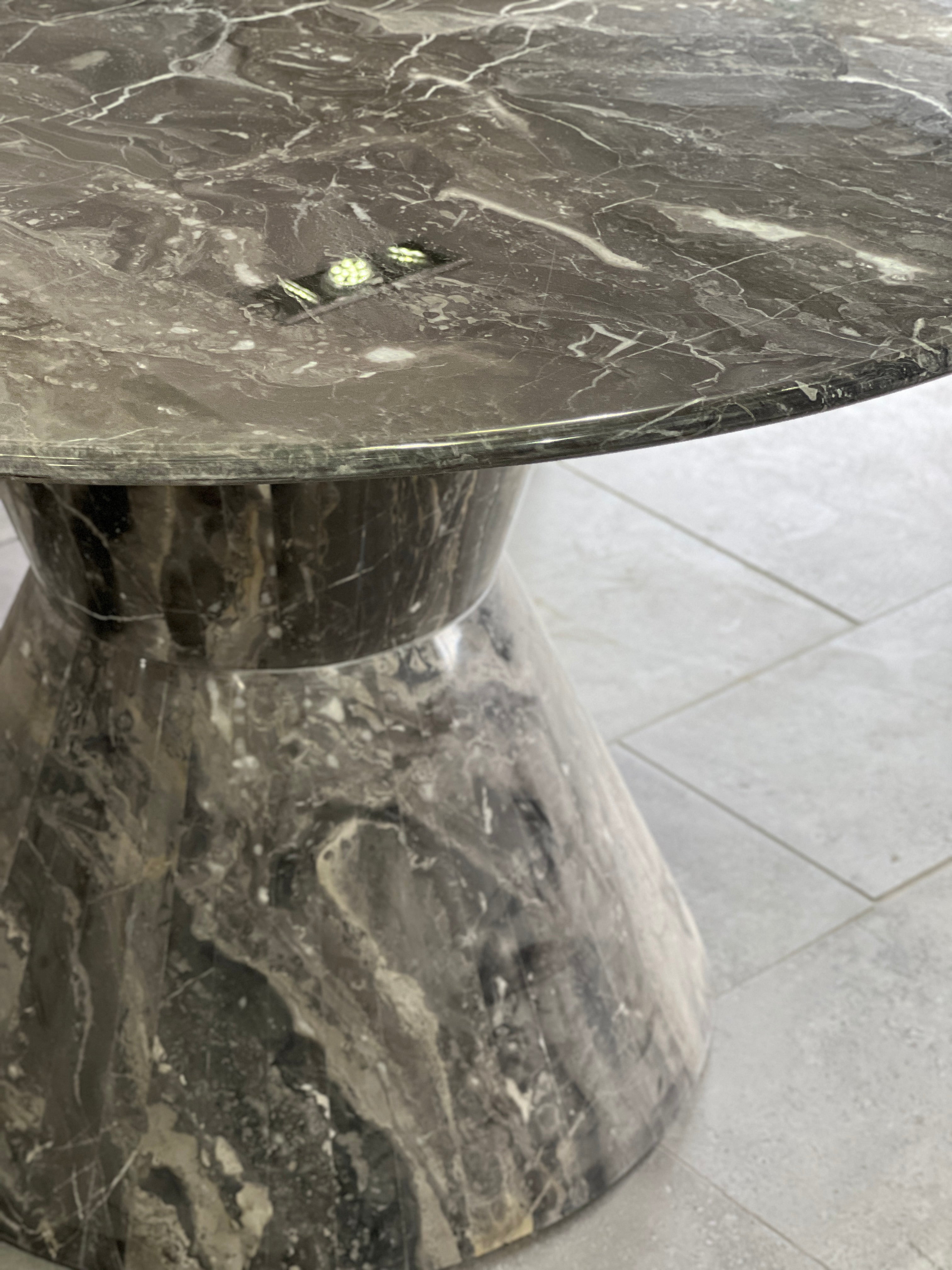 Silhouette Dining Table - Orobico Grigio Marble