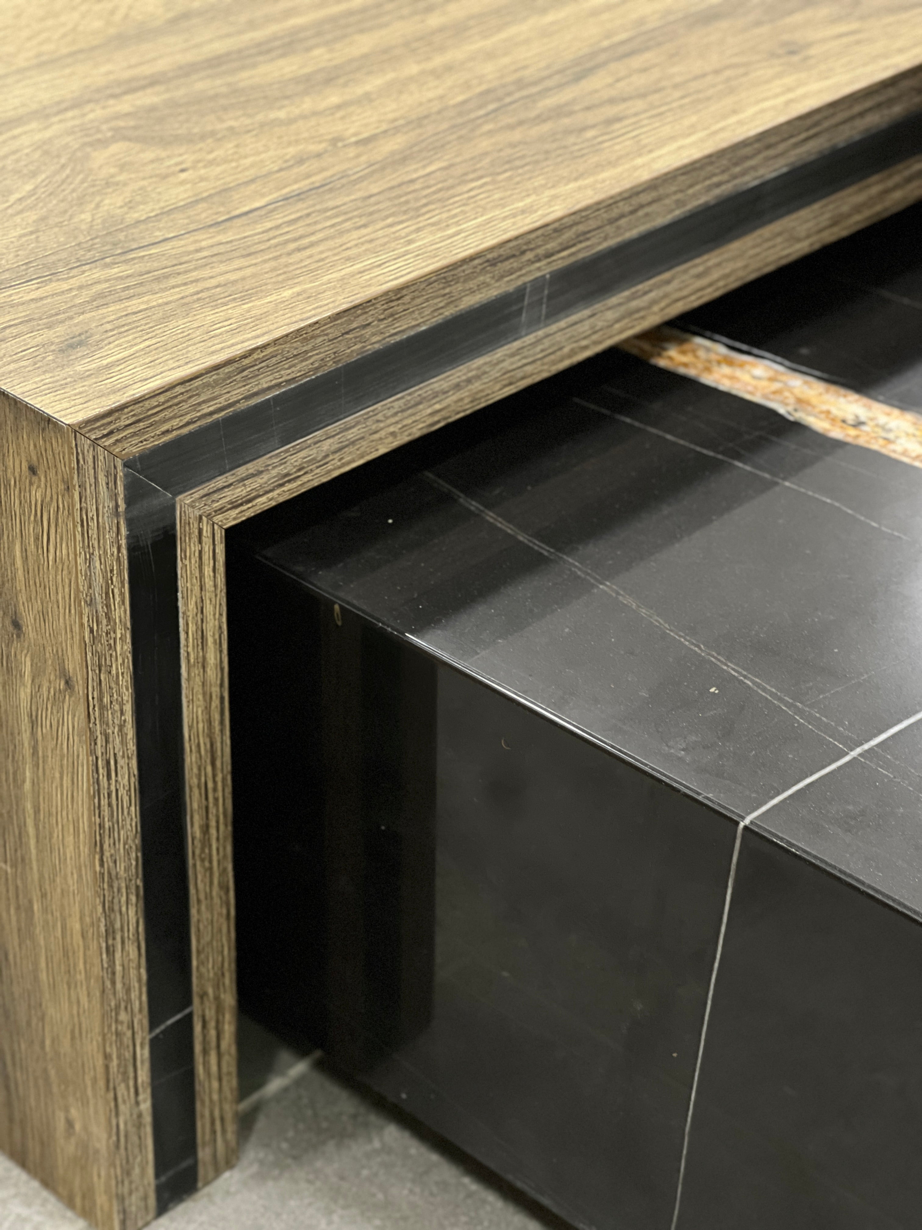 Chateau Rustique Coffee Table - Sahara Noir Marble