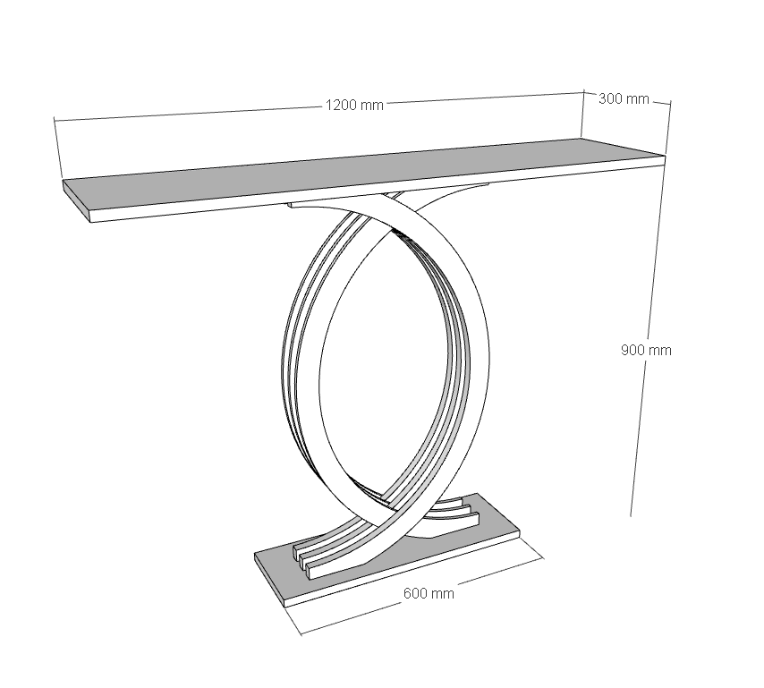 Legato Quartz Console Table
