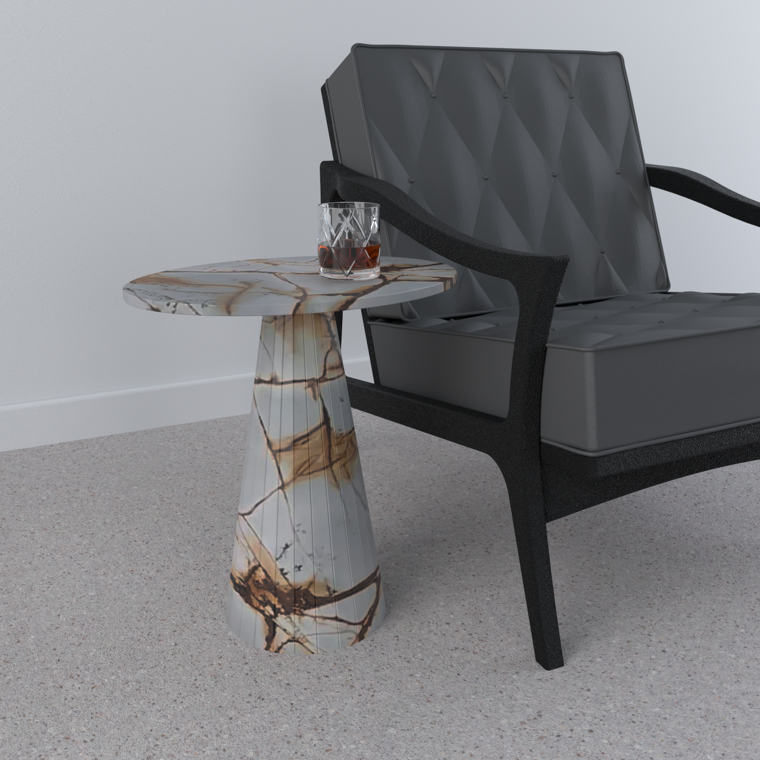 Lusso Marble Side Table
