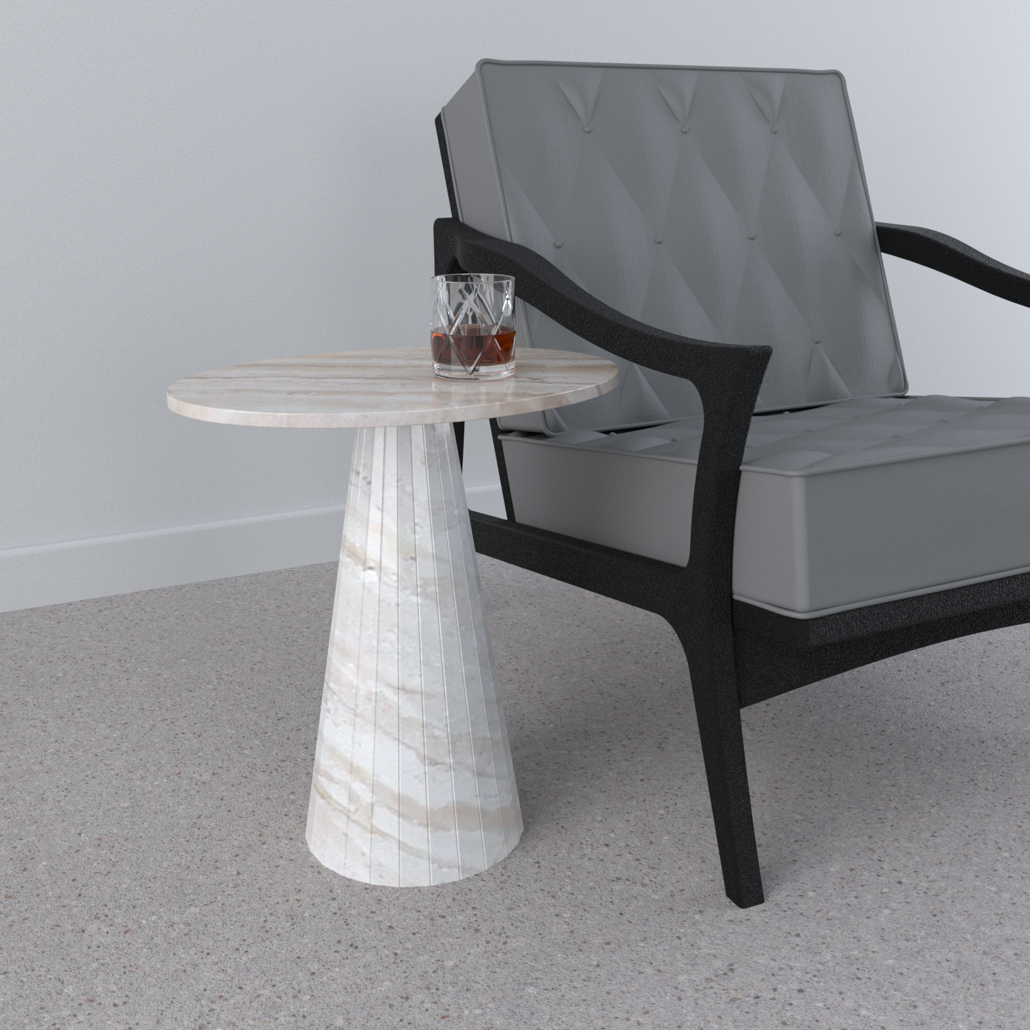 Lusso Marble Side Table