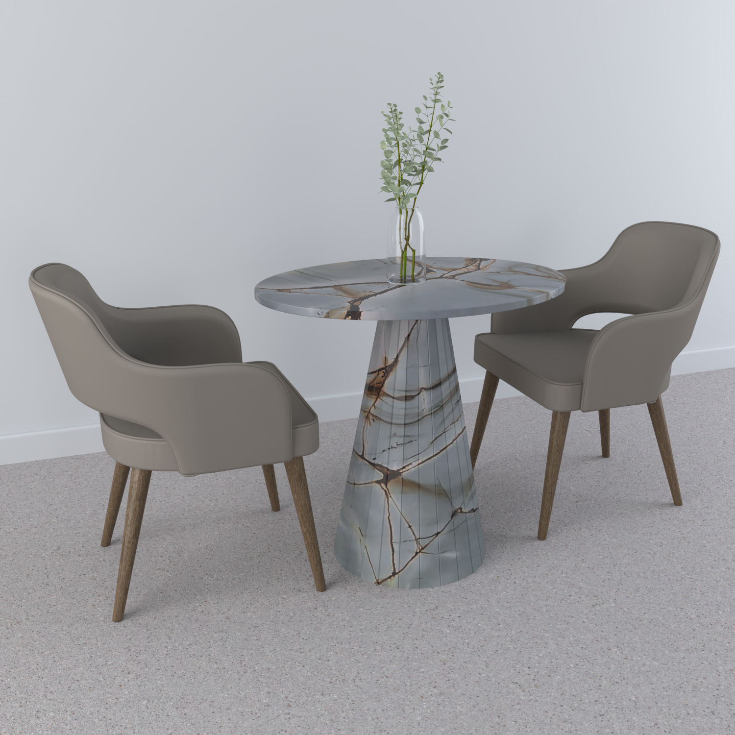 Lusso Small Marble Dining Table