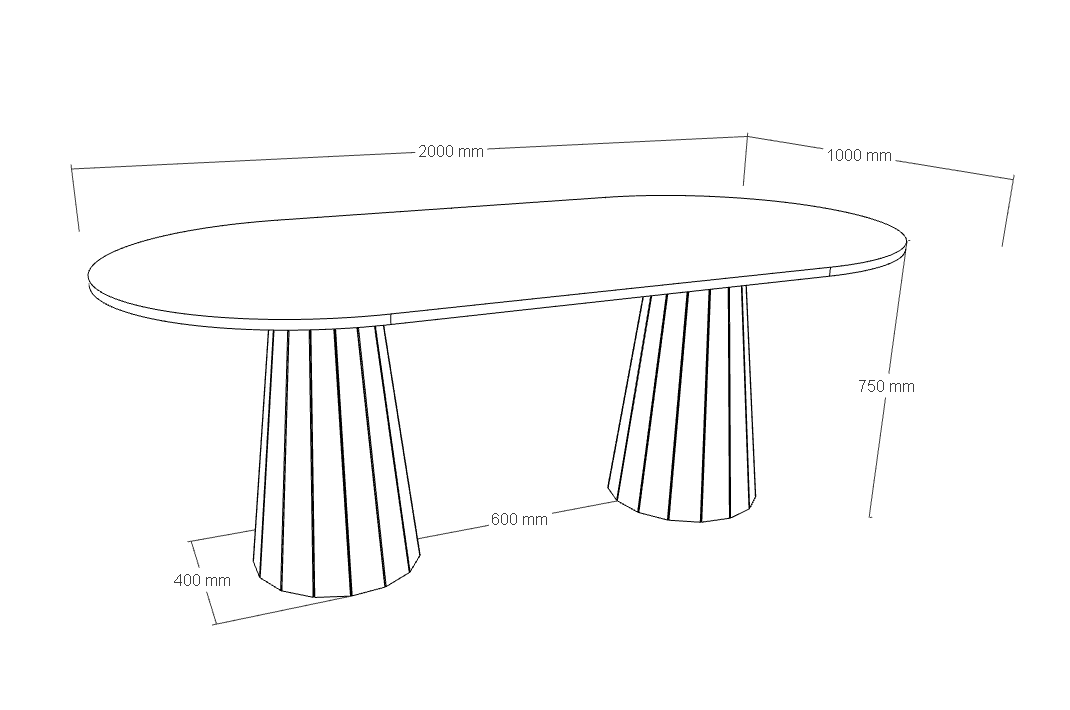 Lusso Travertine Dining Table