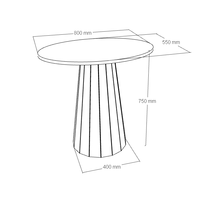Lusso Small Quartz Dining Table