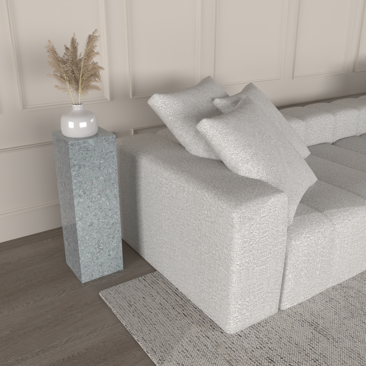 Otta Tall Quartz Lamp Table