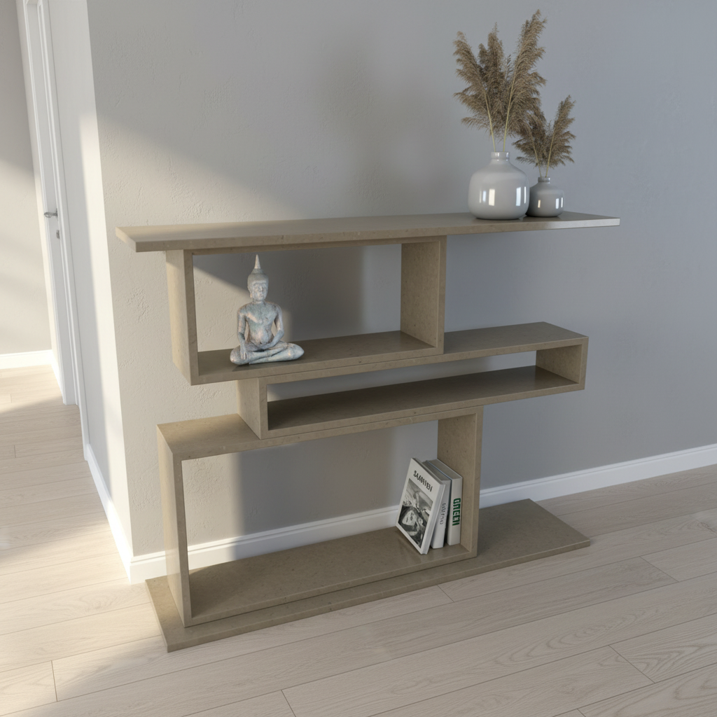 Piazza Quartz Console Table