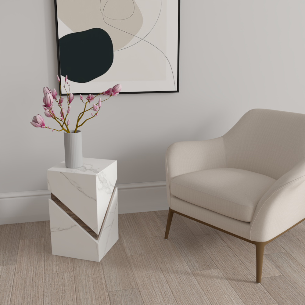 Plinth Sintered Stone Side Table