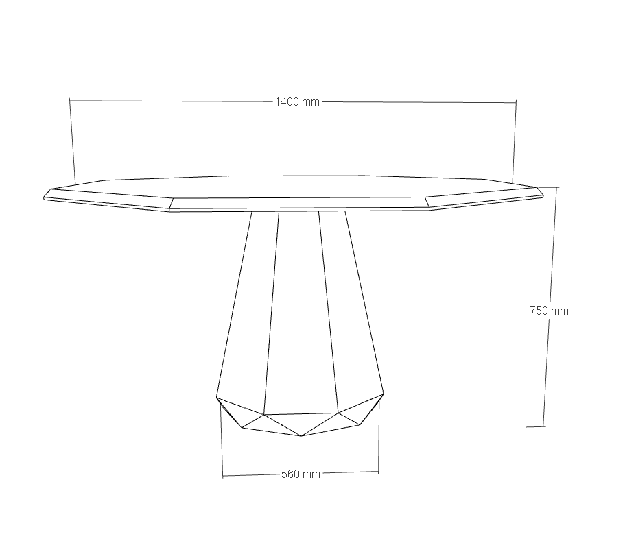 Prism Granite Dining Table