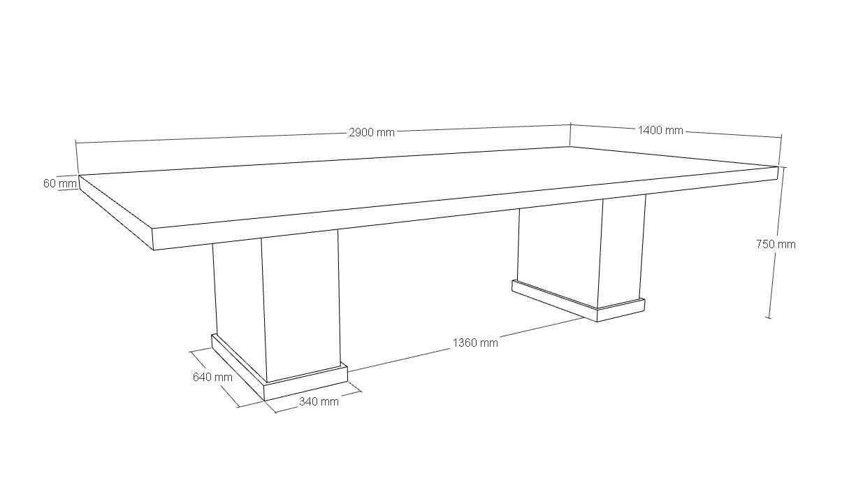 Roma Granite Outdoor Table