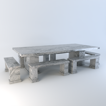 Roma Granite Outdoor Table Set
