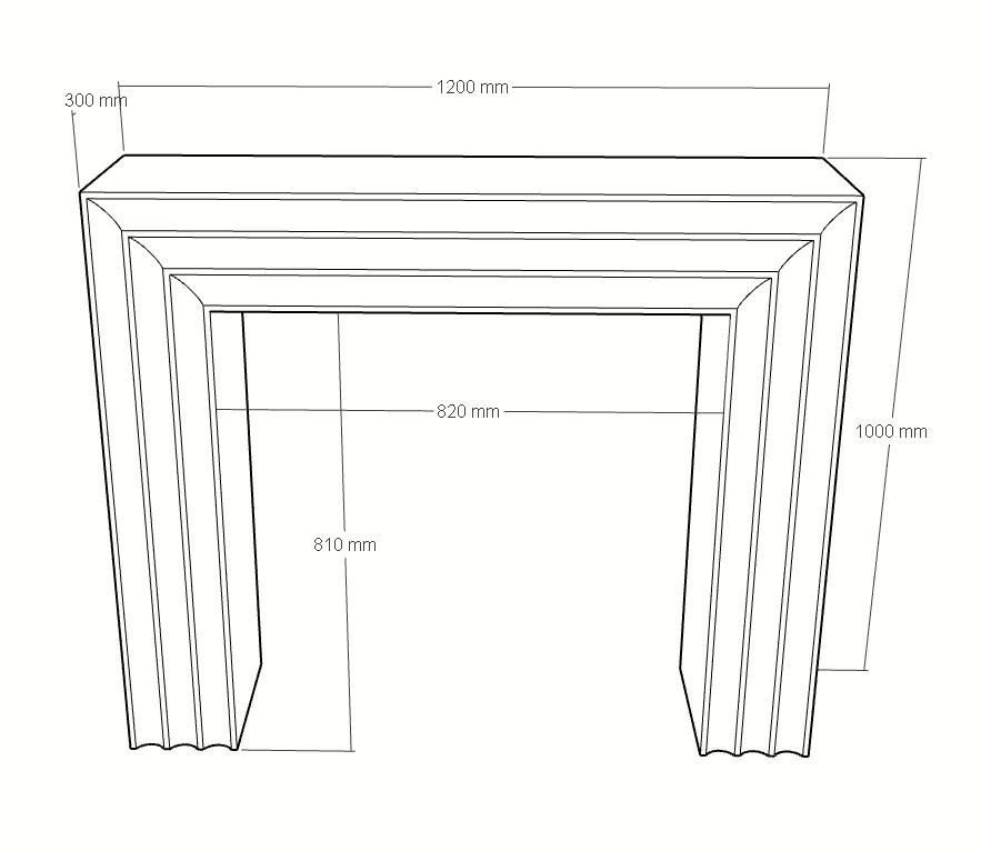 The Ember Granite Fireplace Surround