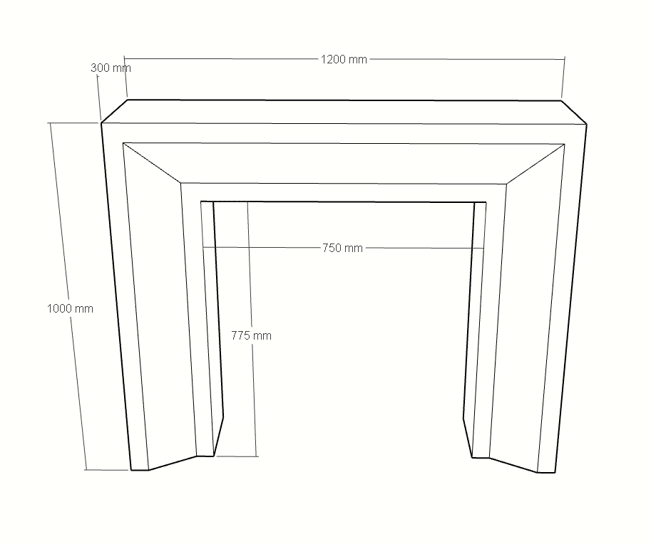 The Vesta Marble Fireplace Surround