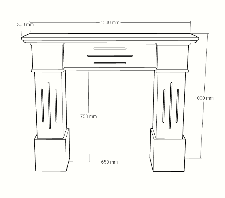 The Helios Marble Fireplace Surround