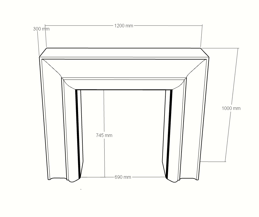 The Prometheus Marble Fireplace Surround