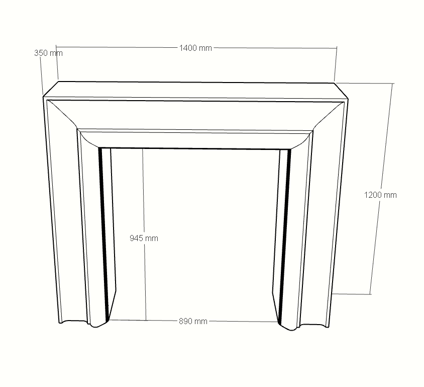 The Prometheus Marble Fireplace Surround