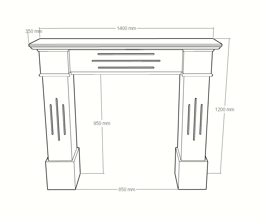 The Helios Marble Fireplace Surround