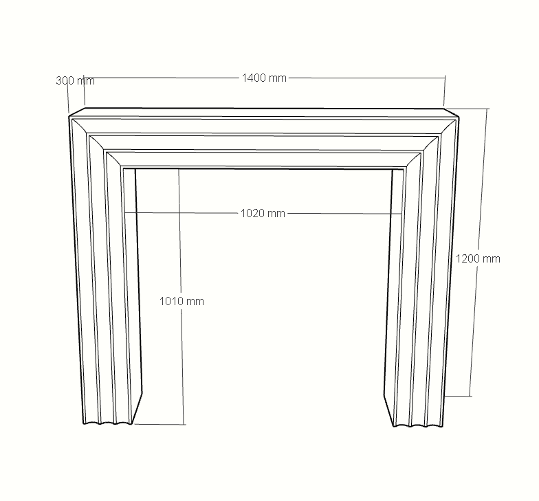The Ember Granite Fireplace Surround