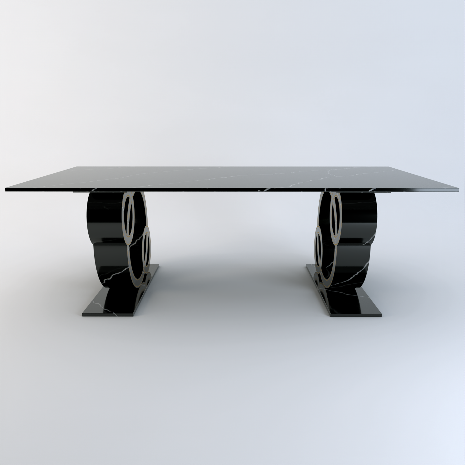 Sorrento Quartz Dining Table (2 Bases)