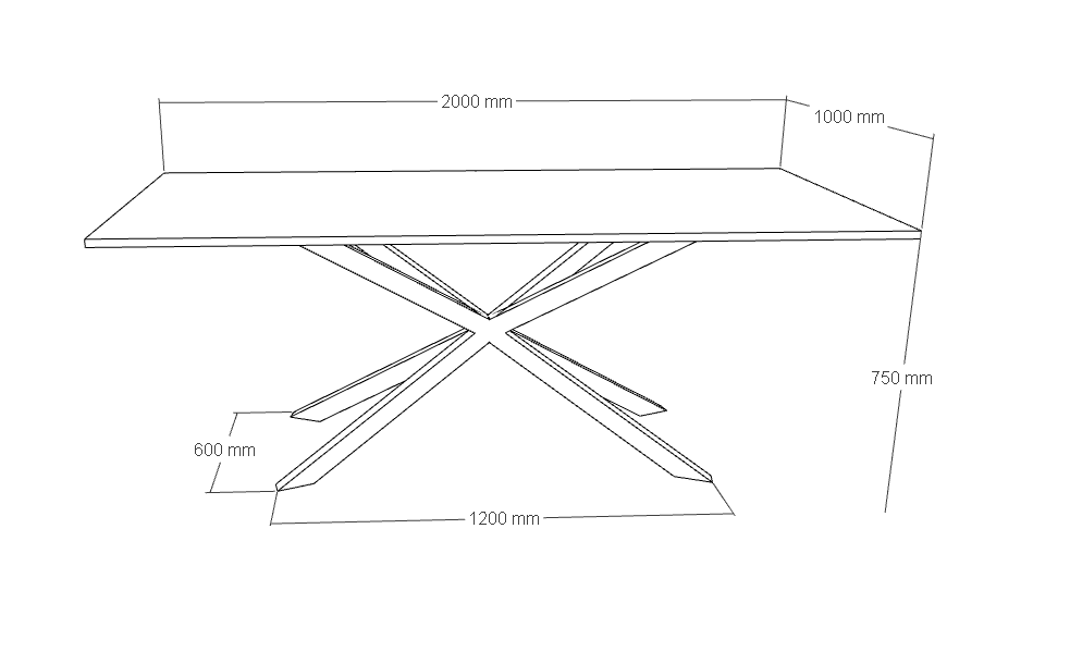 Stellar Granite Dining Table