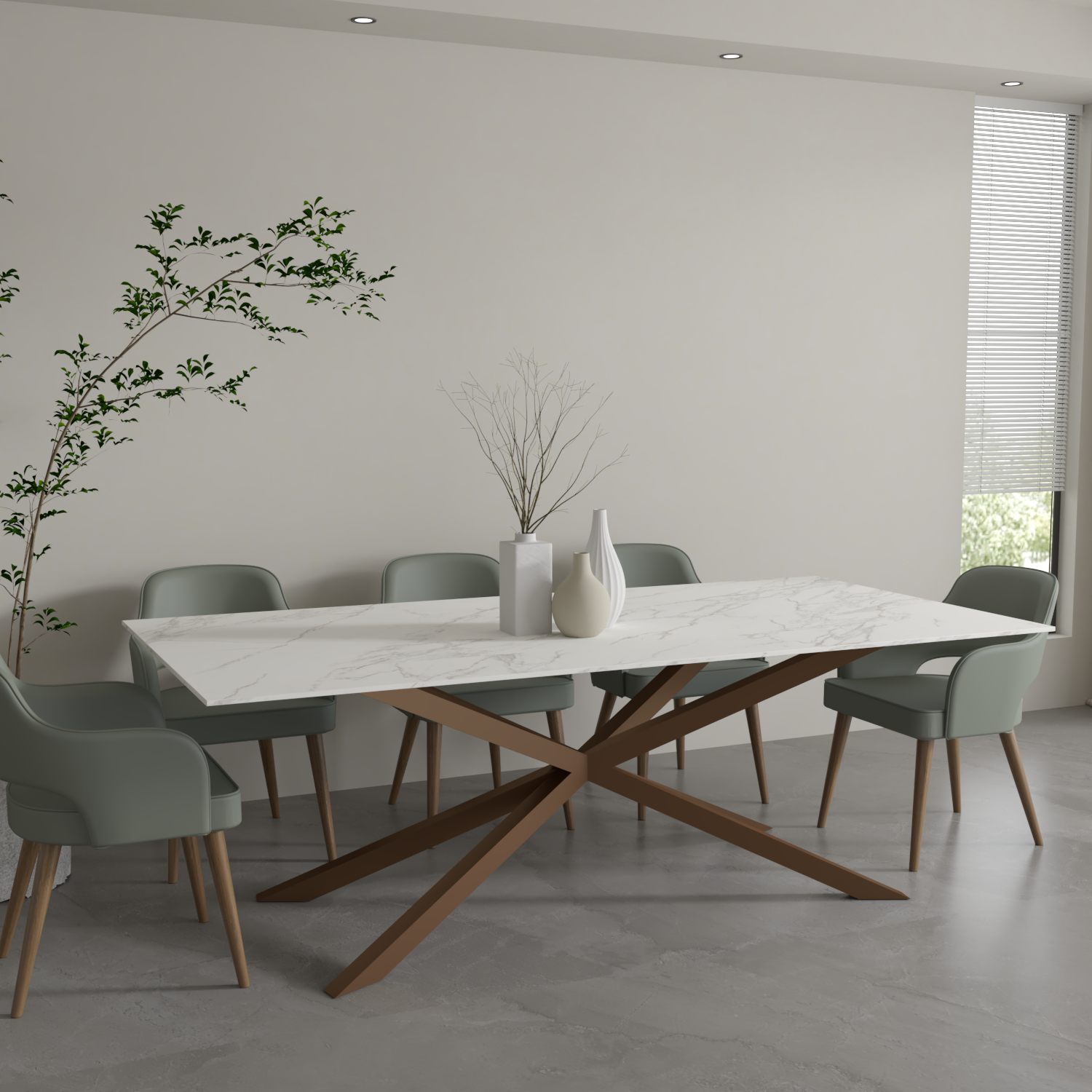 Stellar Sintered Stone Dining Table