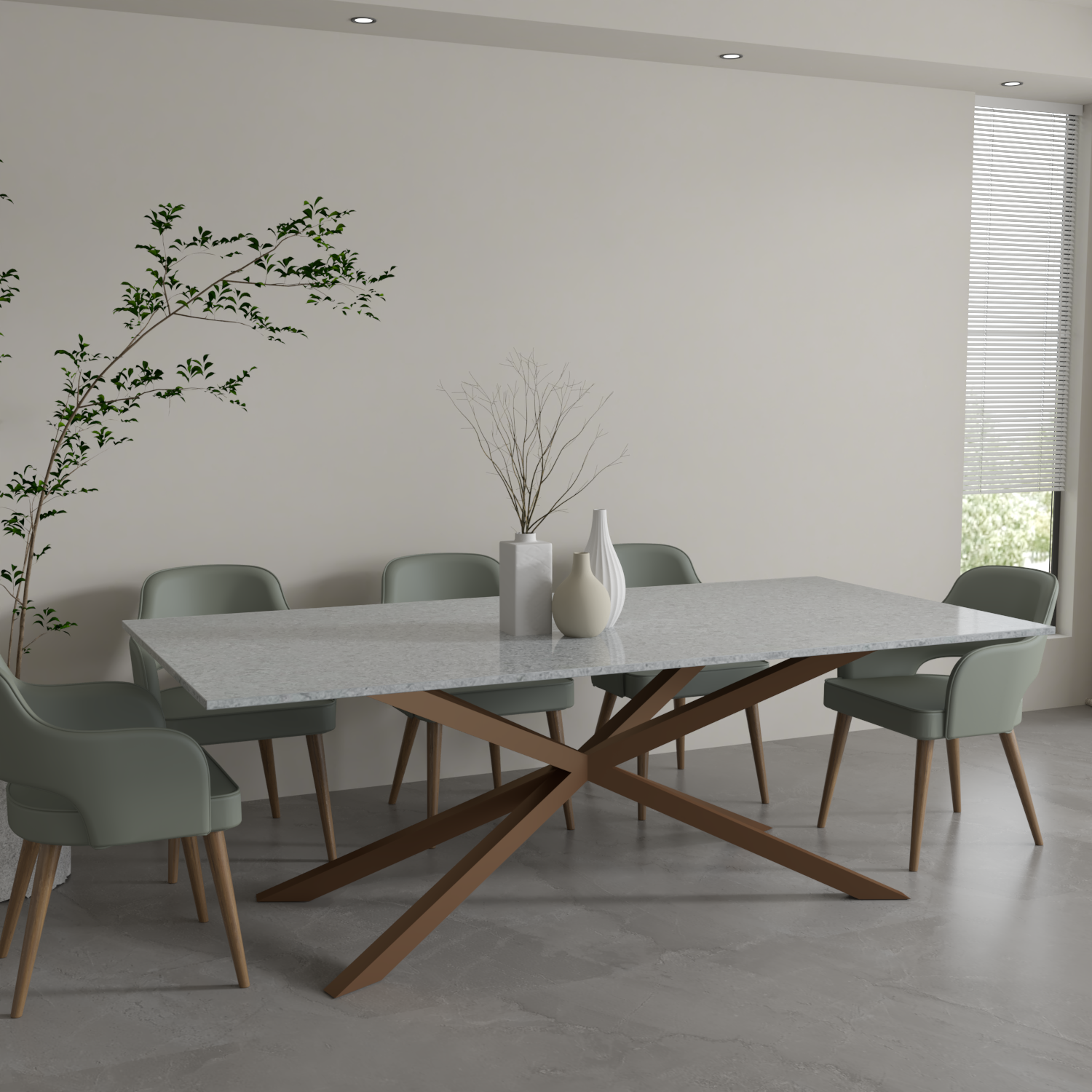 Stellar Quartz Dining Table