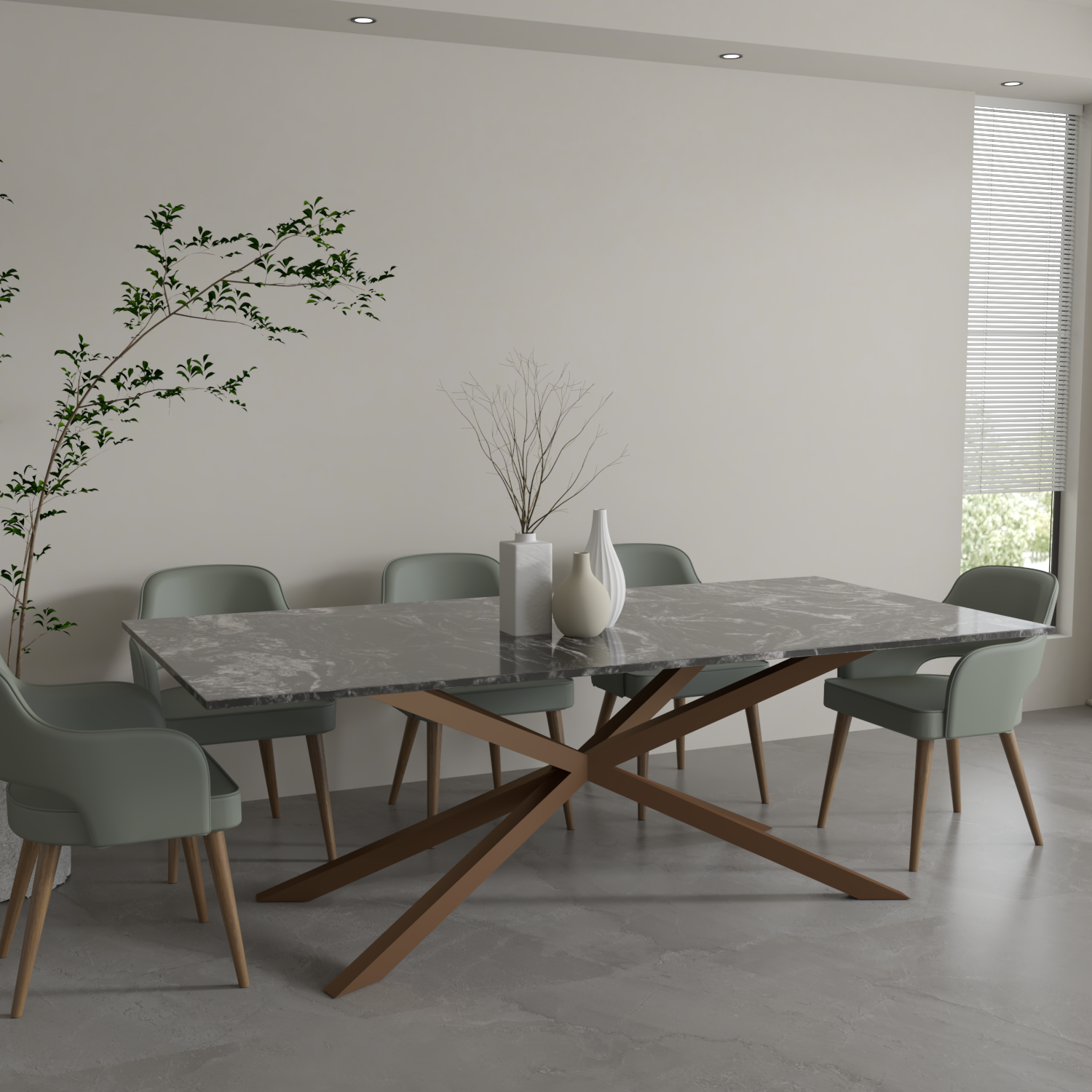 Stellar Granite Dining Table