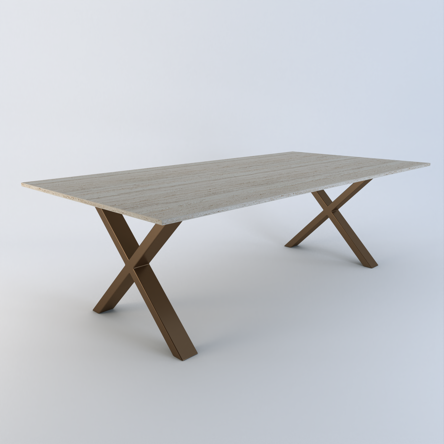 Traverso Travertine Dining Table