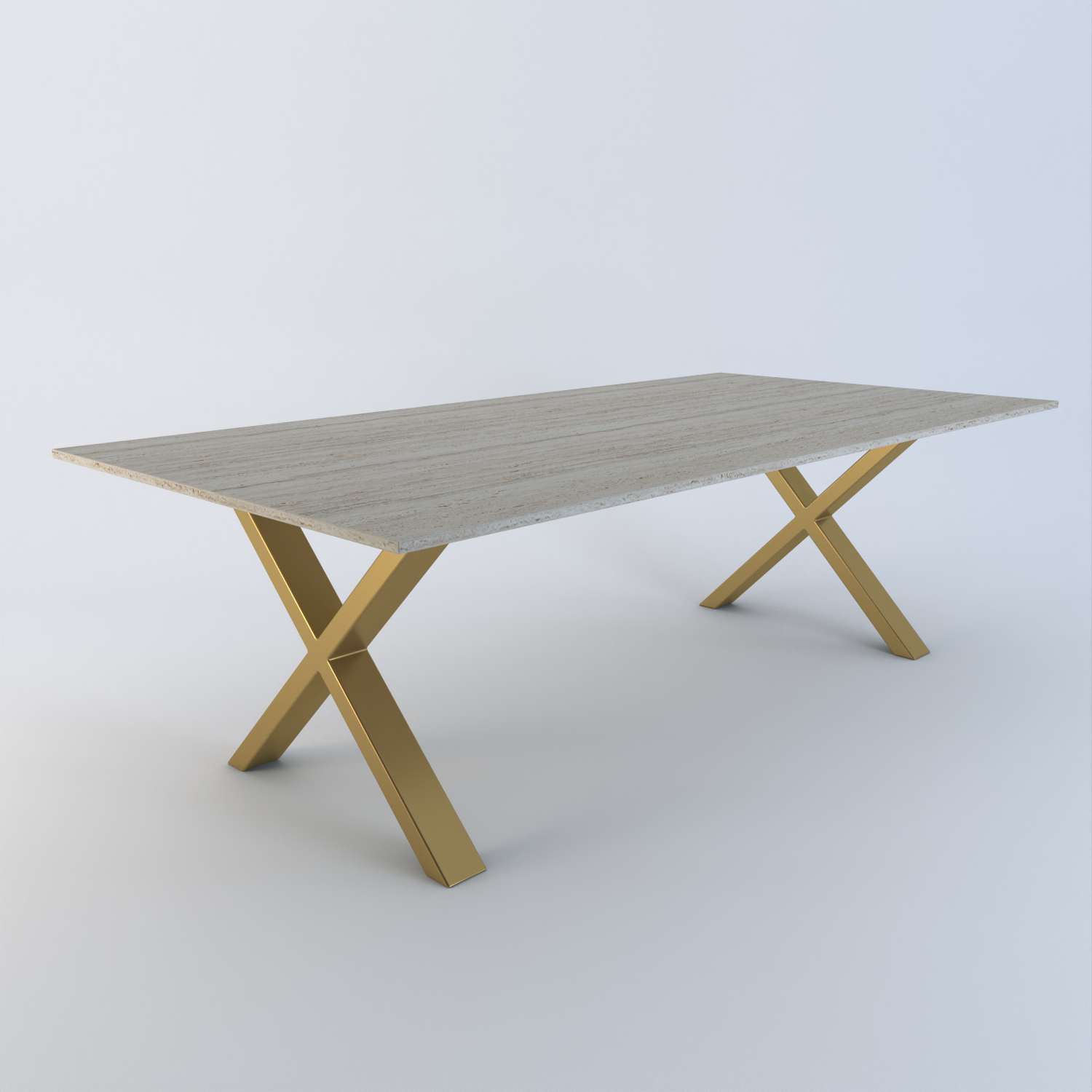 Traverso Travertine Dining Table