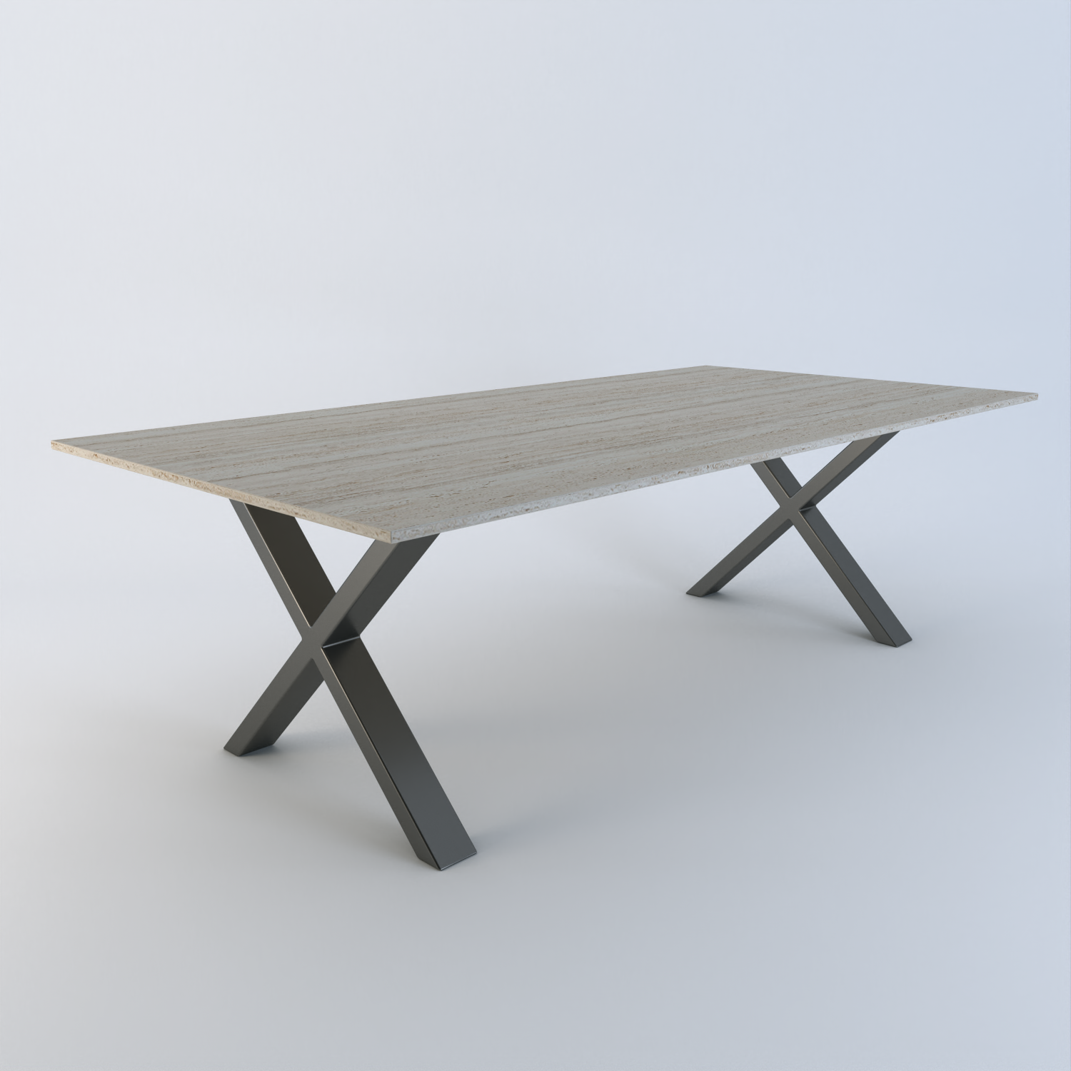 Traverso Travertine Dining Table