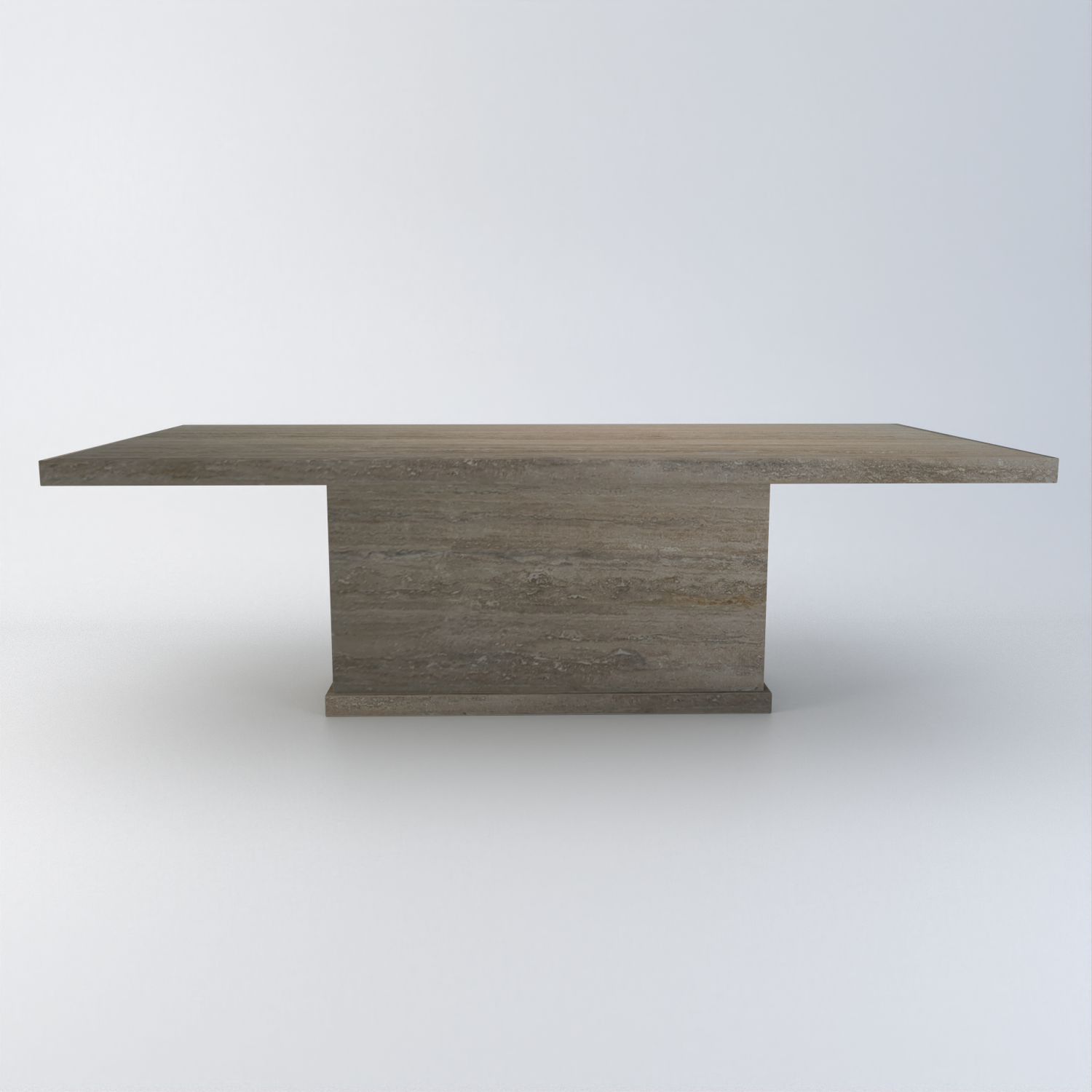 Athena Travertine Dining Table