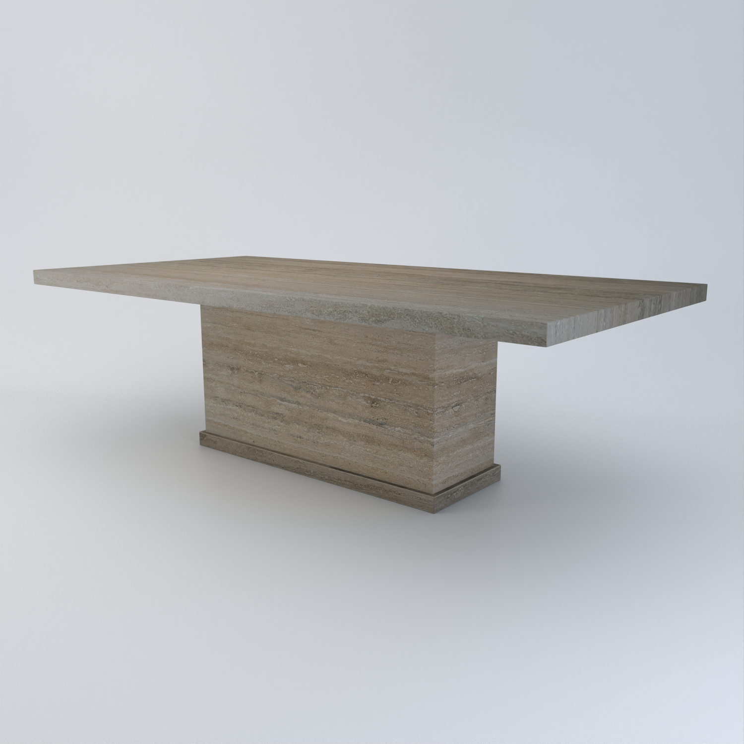 Athena Travertine Dining Table