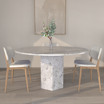 Valentina Single Base Granite Dining Table