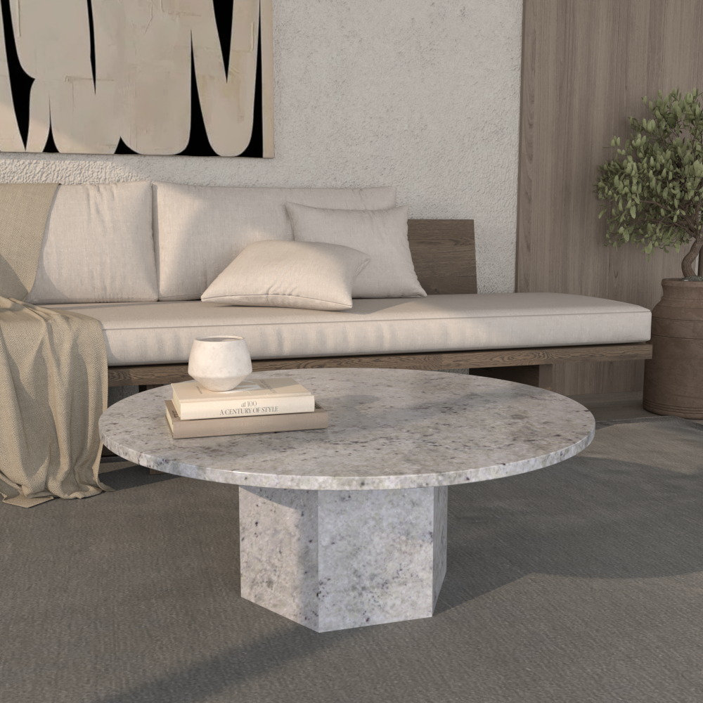 Valentina Tall Granite Coffee Table