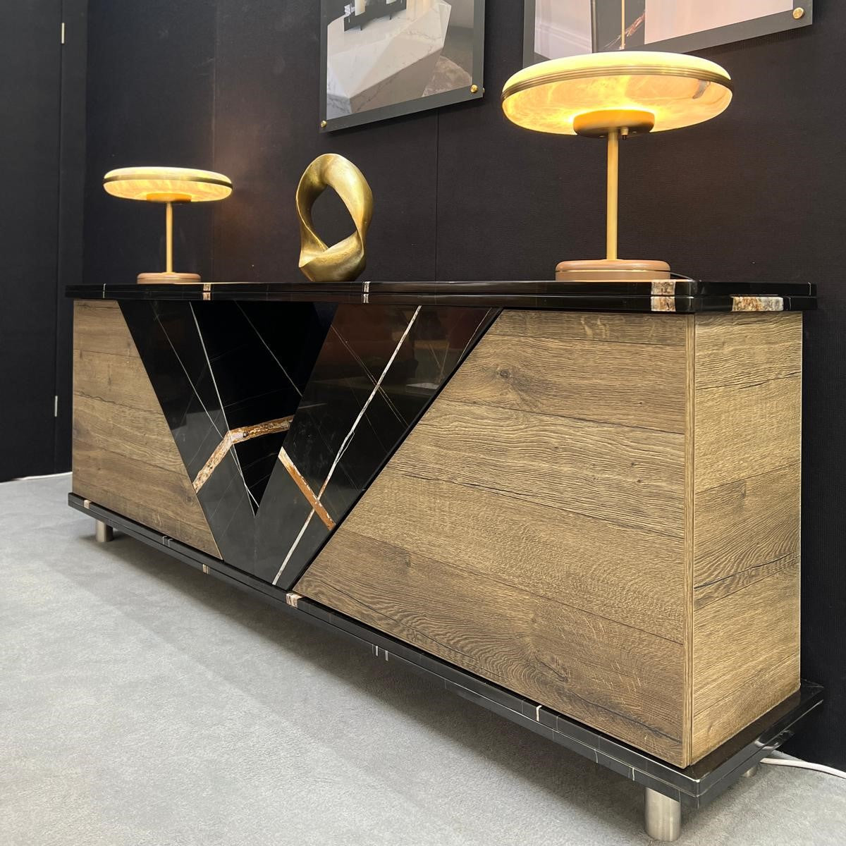 Vittoria Sideboard - Sahara Noir Marble