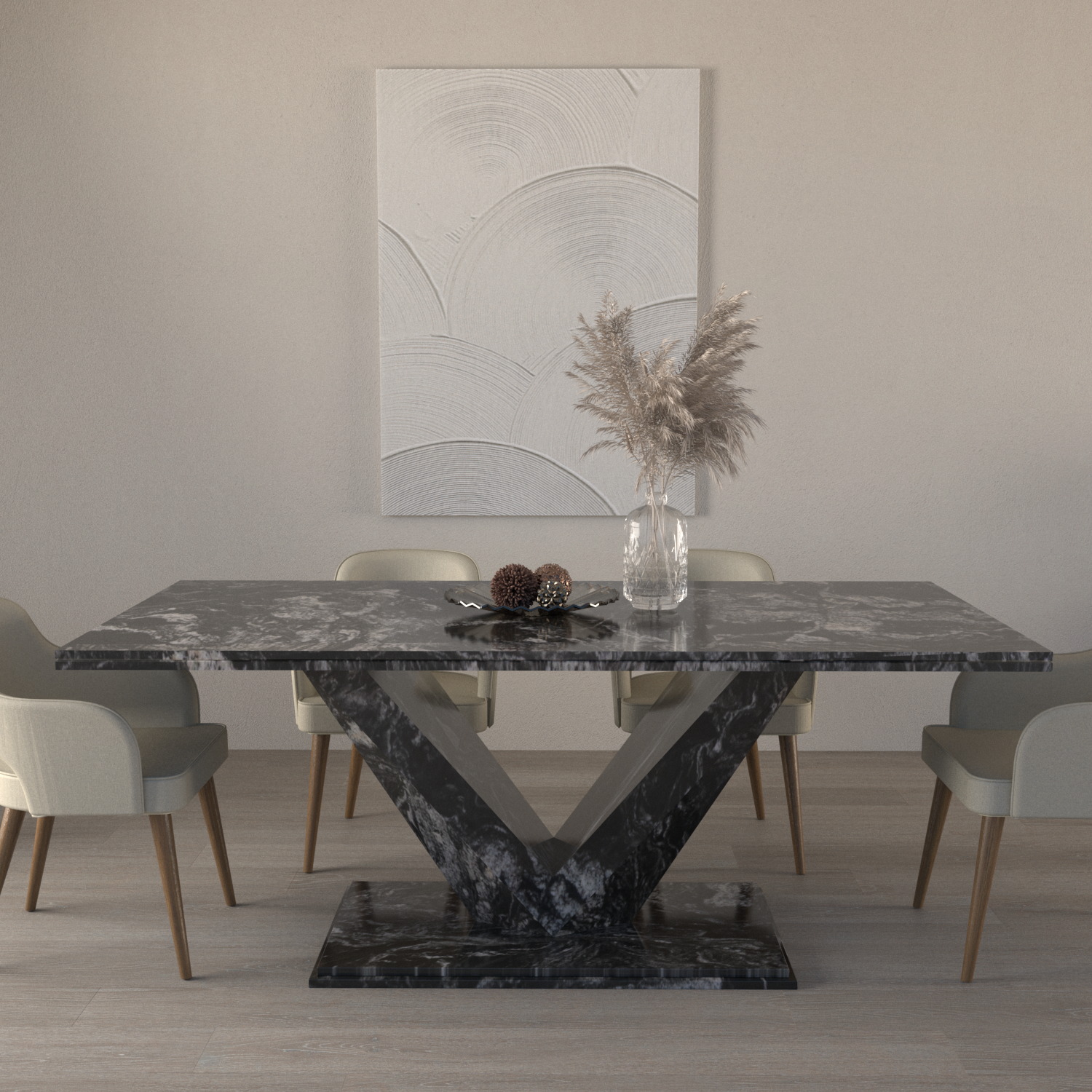Vittoria Granite Dining Table