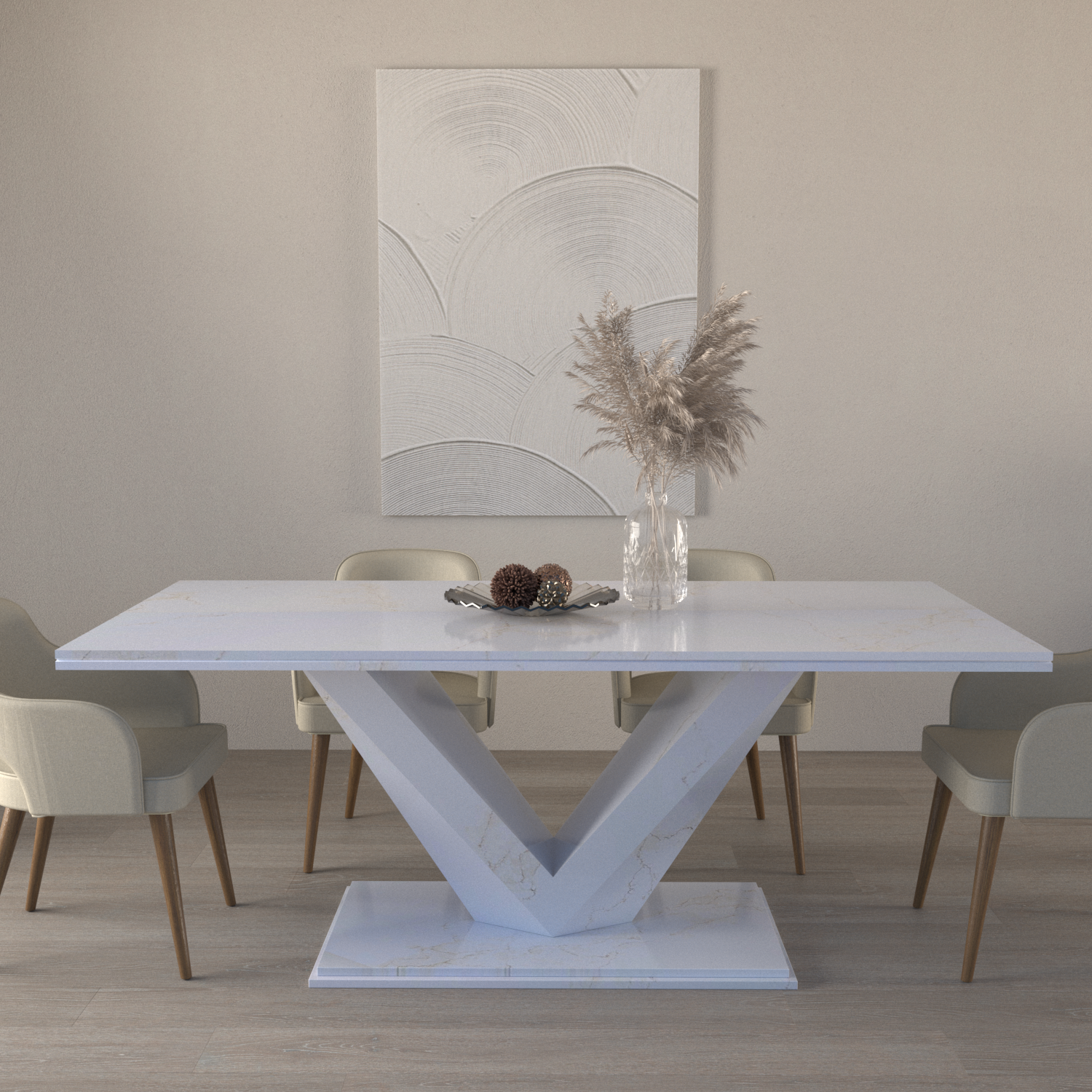 Vittoria Quartz Dining Table