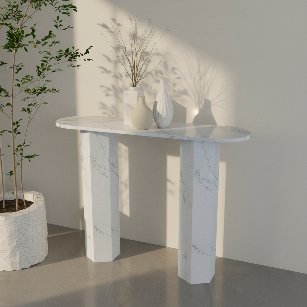 Valentina Quartz Console Table