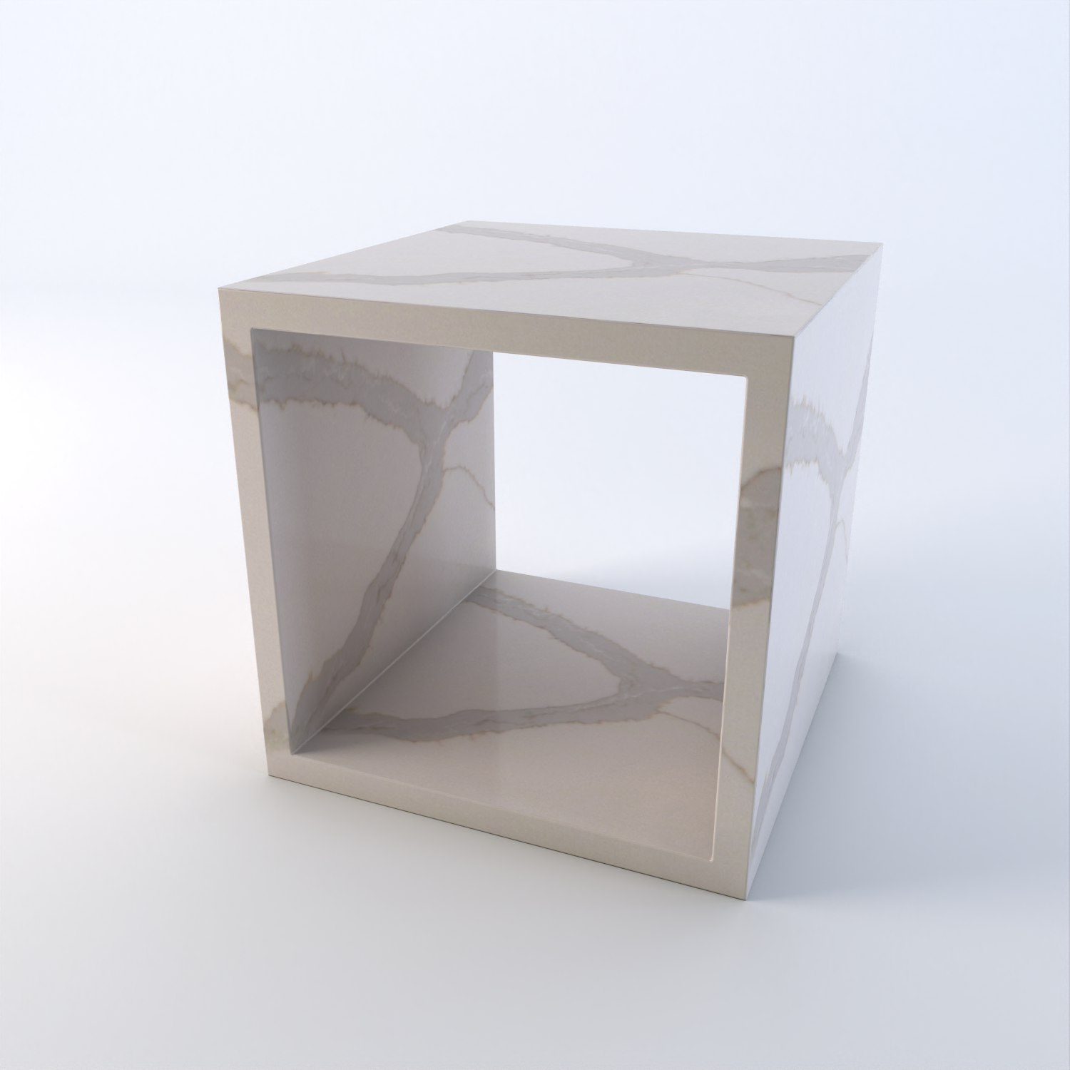 Cubo Quartz Side Table