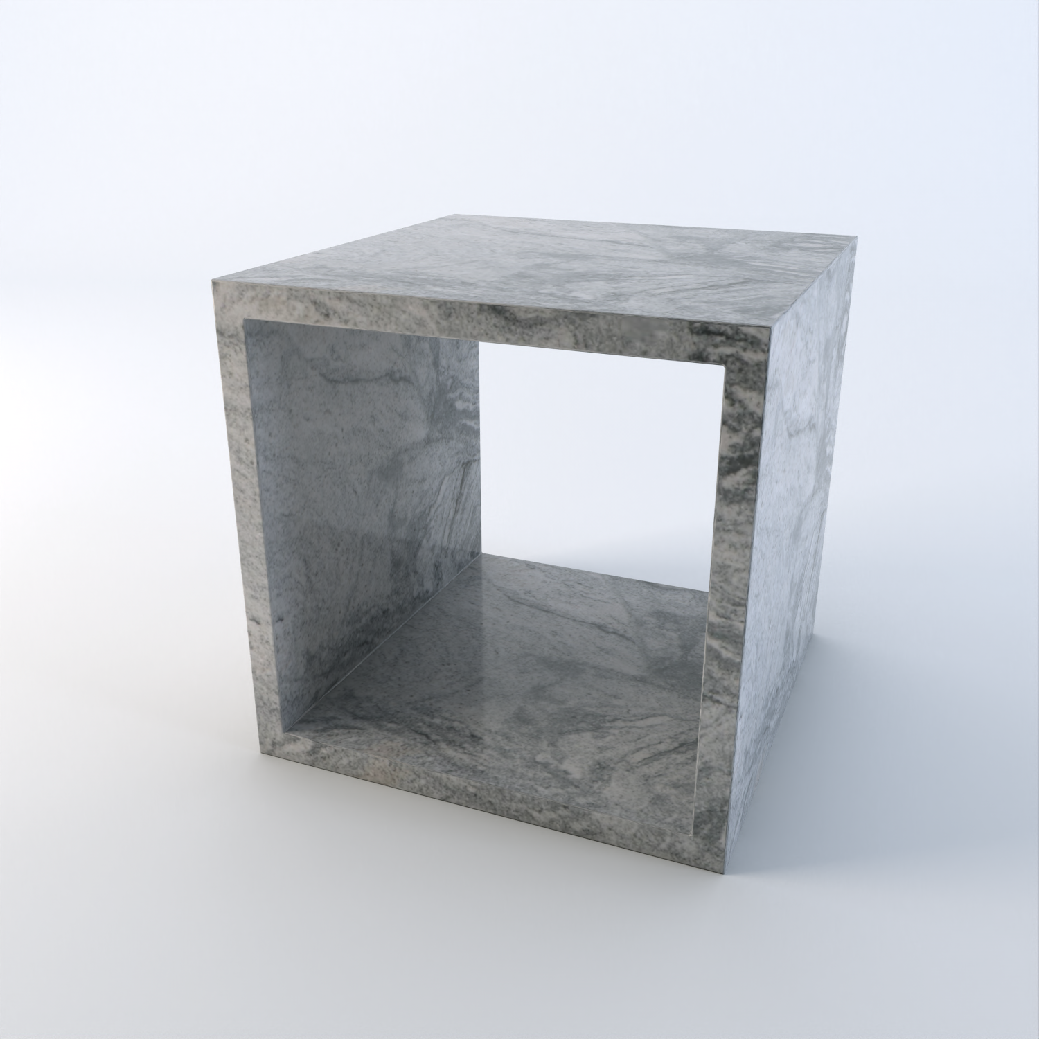 Cubo Granite Side Table