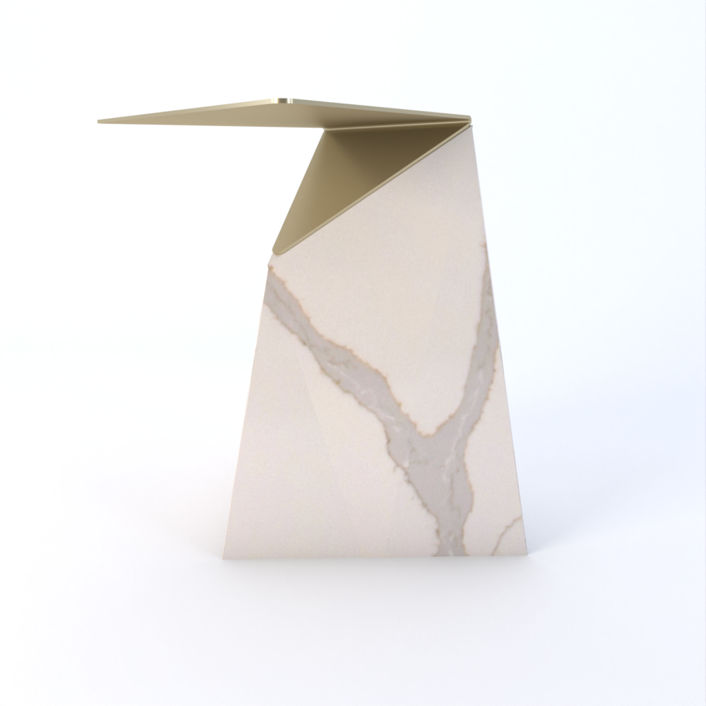 Delta Quartz Side Table