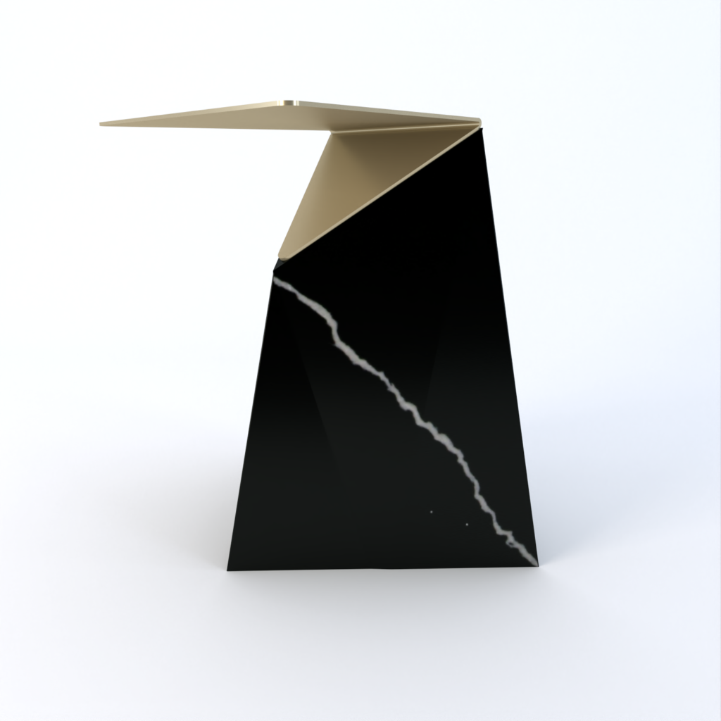 Delta Quartz Side Table