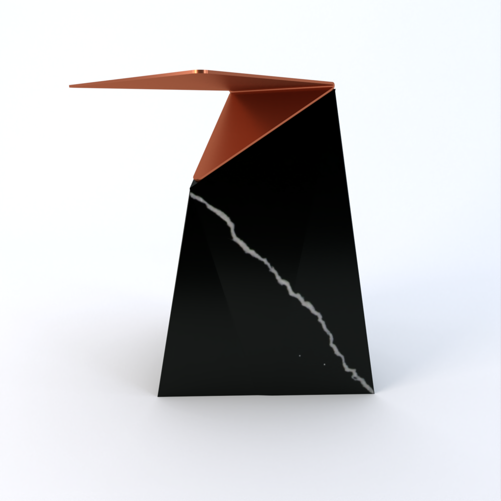 Delta Quartz Side Table